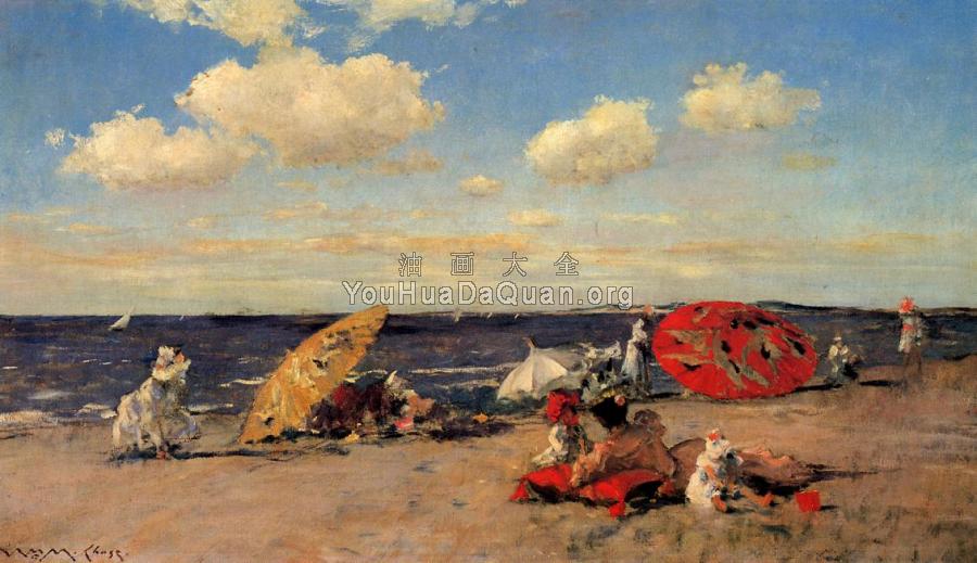 At the Seaside - 威廉·梅里特·查斯